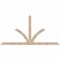 Ekena Millwork Richland Smooth Timber Gable Bracket, Douglas Fir, 84"W x 42"H x 3 1/2"D x 3 1/2"F, 12/12 Pitch GBW084X42X0404RIC00SDF - alternate 1